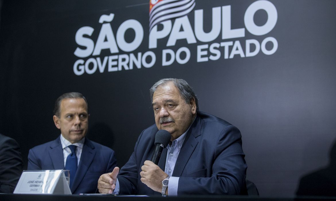 José Henrique Germann (na foto dom João Doria) decidiu deixar o cargo por problemas de saúde